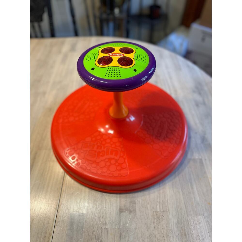 VTG Playskool Sit & Spin Red Lights & Music WORKS Tonka Toy Toddler 80s/90s toys